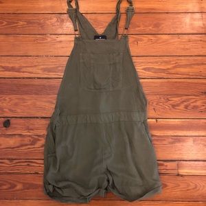 Army green short overalls!
